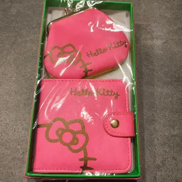 헬로키티 네온 컬러 가마구치 거울 세트