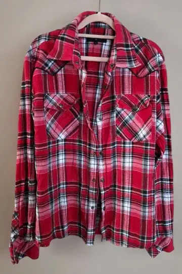 A.T.C in the atthic homme 긴팔 셔츠 체크 무늬 L