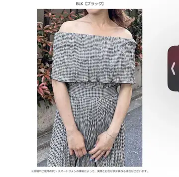 SNIDEL 플리츠 오프숄더 블라우스 상의만