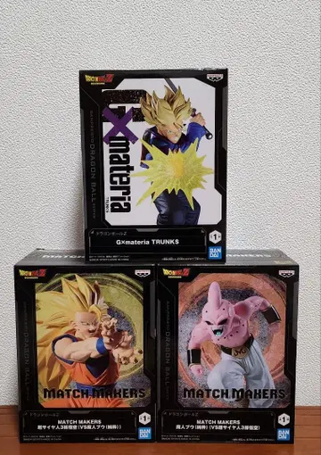 [드래곤볼 Z] 트렁크스 & 손오공 vs 마인부우 피규어 3종 세트 2