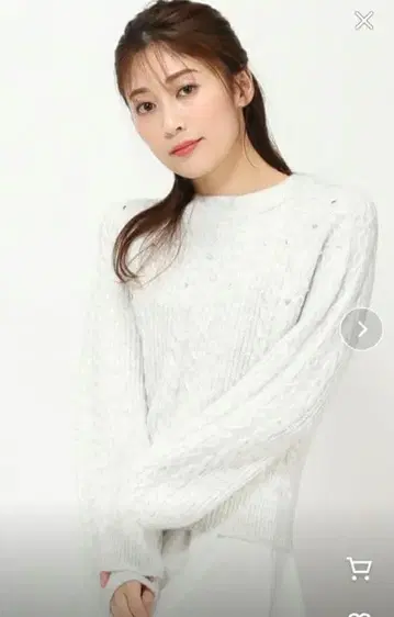 MISCHMASCH 니트 상의 라이트 그레이 미슈마슈