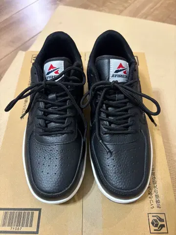 AVIREX 스니커즈 블랙 24cm