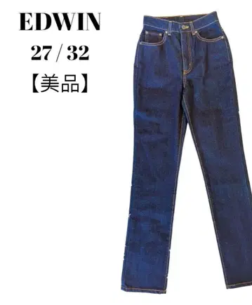 [ 새상품급 ] 에드윈 데님 청바지 27 x 32 네이비 레귤러 허리