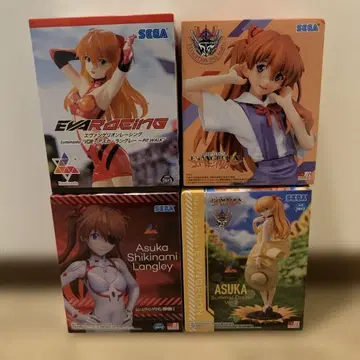 에반게리온 아스카 피규어 4개 세트