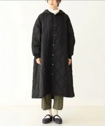 BEAMS BOY / 나일론 퀼팅 써모 코트