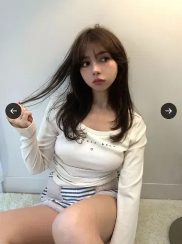 andmary My bebe 로고 탑 아이보리