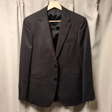 다크 그레이 스트라이프 비즈니스 정장 자켓