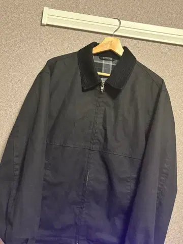 UNIQLO 집업 숏 블루종 블랙