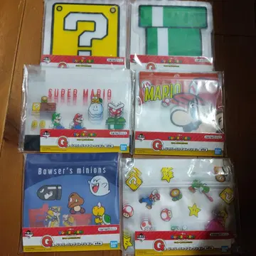 마리오 제일복권 G상 지퍼백 전 6종 컴플리트