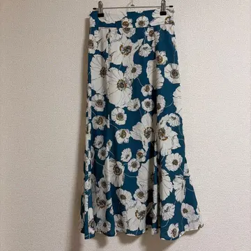 ROPE PICNIC 플라워 프린트 플레어 스커트 36