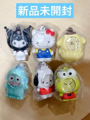 [새상품] 산리오 캐릭터즈 사진 프레임 마스코트 6종 세트