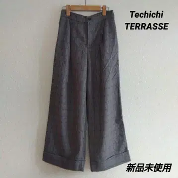 [ 미사용 새상품 ] Te chichi 차콜 체크 와이드 팬츠 F