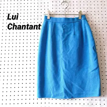 루이 샨탄 타이트 스커트 울 100% (38) 일본제 라이트 블루