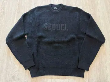 SEQUEL 블랙 니트 스웨터 S