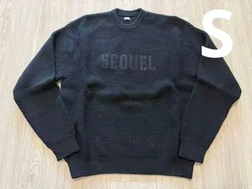 SEQUEL 블랙 니트 스웨터 S