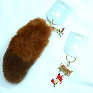 디즈니 스토어 주토피아 닉 꼬리 아크릴 키체인