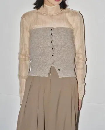 투데이풀 Rib Knit Bustier