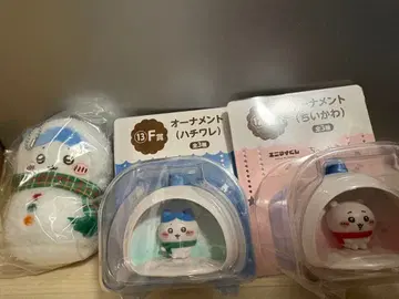 에니마이 복권 E상 봉제 인형 하치와레 F상 오너먼트 치이카와 하치와레