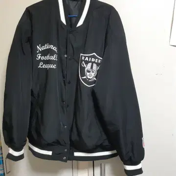 RAIDERS NFL 바시티 자켓 블랙