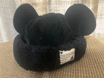 디즈니 귀달린 보아 캡 모자 블랙 팬캡 미키