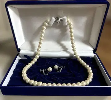 모조 진주 목걸이 & 귀찌