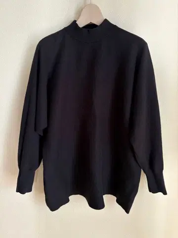 MICA&DEAL 구매 marmors 하이넥 면 니트 블랙