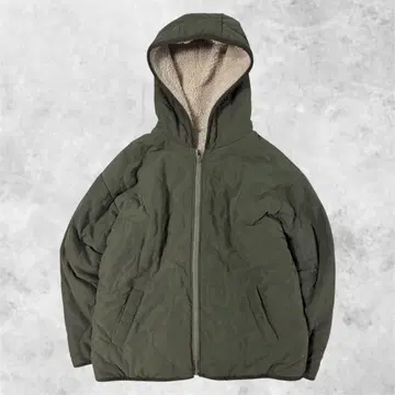 후드 부착 보아 자켓 충전솜 아우터 L 상당 빈티지