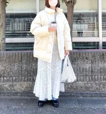 earthy 미디 하이브리드 다운 코트 새상품급 다운 자켓 2way