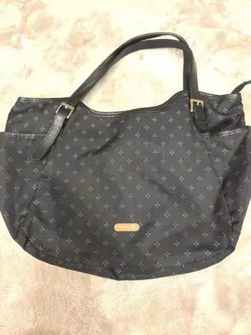 [ 새상품급 ] agnes b 아그네스베 나일론 가죽 토트백 숄더백