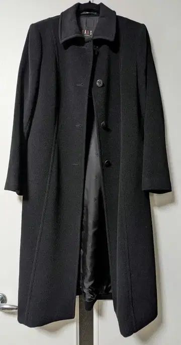 DAKS 블랙 롱 코트