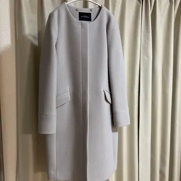 라이트 그레이 롱 코트