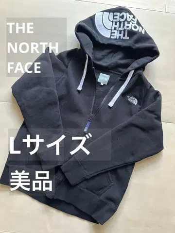 THE NORTH FACE 블랙 후드티 풀 집업 L