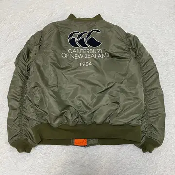 레어 캔터베리 MA-1 3L 럭셔리 장식 로고 자수 와펜 밀리터리