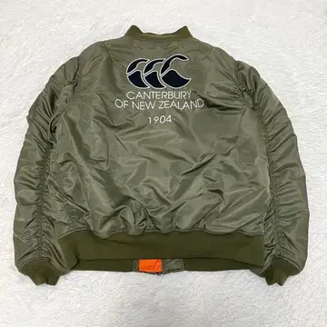 레어 캔터베리 MA-1 3L 럭셔리 장식 로고 자수 와펜 밀리터리