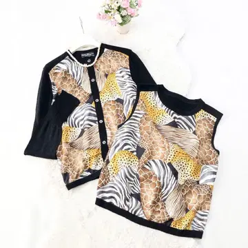 Ferragamo*페라가모 앙상블 애니멀 무늬 레오파드 얼룩말