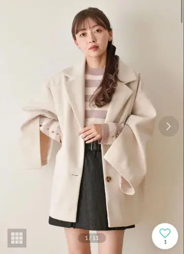 RETRO GIRL 체스터 코트