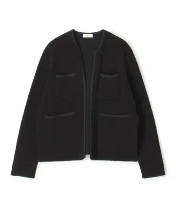 미사용 ballsey 나일론 부클레 프론트 오픈카디건 블랙