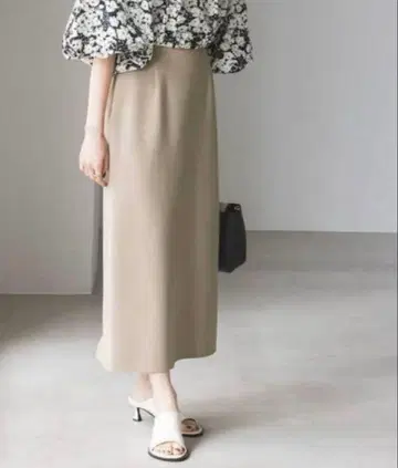 noble 저지라이크 컬러 타이트 스커트 38