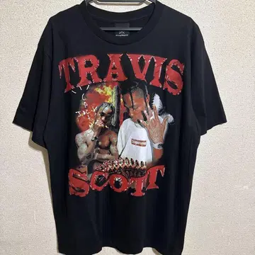 트래비스 스캇 T셔츠 블랙