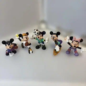 미키 미니 피규어 디즈니 키링 레트로 스포츠 3번
