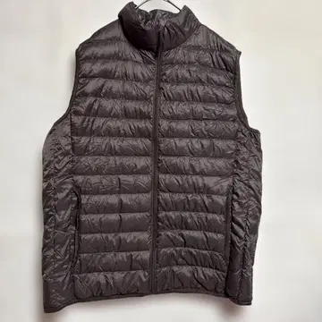 유니클로 다운 베스트 XL 스테디셀러 다크 브라운
