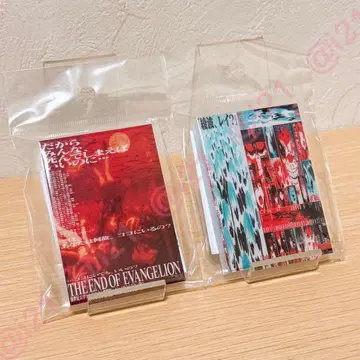 영화 에반게리온 포스터 아크릴 블록 2종