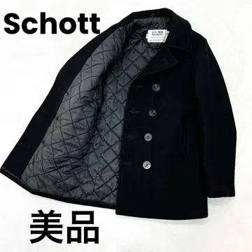 새상품급 샷 Shott US740 피코트 더블 블랙 남성용 36