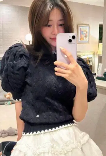 bibiy B. PUFF KNIT Bibiy 네이비