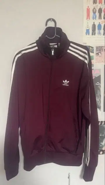 adidas 버건디 트랙 자켓