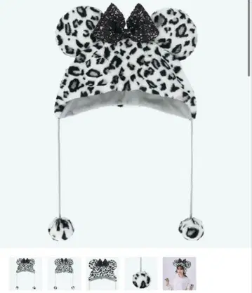 레오파드 무늬 팬캡