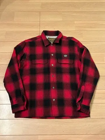 라디얼 옴브레 울 체크 셔츠 L