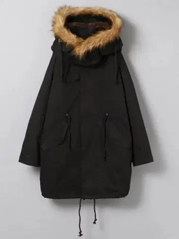 새상품 JEANASIS 2way 퍼 모즈 코트 모즈 코트 아우터