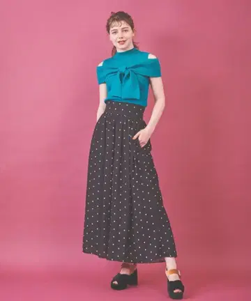 [ 새상품급 ] 31 sons de mode 도트 플레어 팬츠