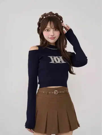 Darich 레이어드 라이크 로고 니트탑